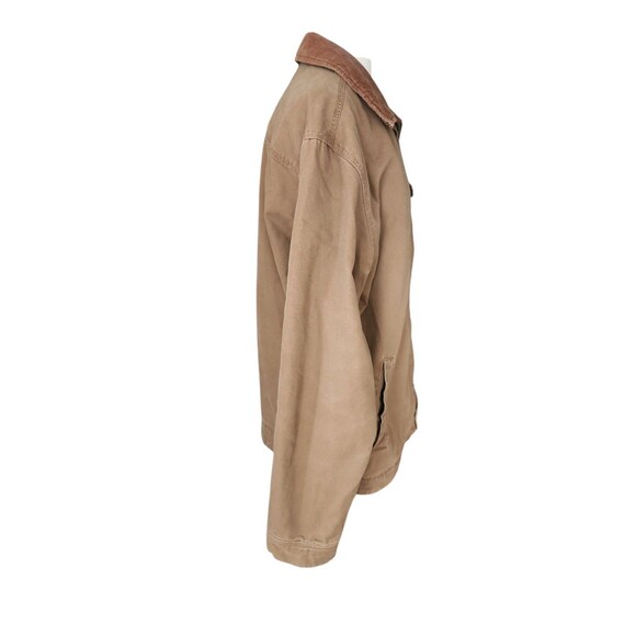 Faded Glory Originals Vintage 90s Canvas Jacket Mens Medium Brown Utility Work - Picture 4 of 9